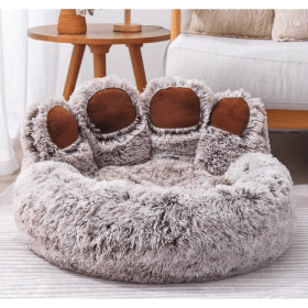 Dog Bed Bear Paw Shape