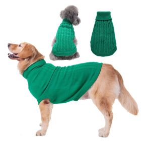 Dog Sweater Warm Pet Sweater Dog Sweaters for Small Dogs Medium Dogs Large Dogs Cute Knitted Classic Clothes Coat for Dog Puppy - 3X-Large - GREEN