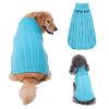 Dog Sweater Warm Pet Sweater Dog Sweaters for Small Dogs Medium Dogs Large Dogs Cute Knitted Classic Clothes Coat for Dog Puppy - XX-Large - BLUE