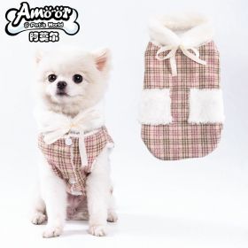 Winter Pet Clothes For Dog & Cat; Warm Dog Sweater Cat Sweatshirt; Winter Dog Hoodie Pet Apparel - Pink - XS