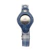 Apple Airtag Integrated Collar - Large - Blue Plaid