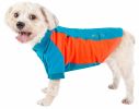 Pet Life Active 'Barko Pawlo' Relax-Stretch Wick-Proof Performance Dog Polo T-Shirt - Blue - X-Small