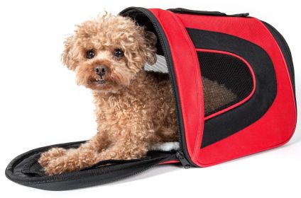 Airline Approved Folding Zippered Sporty Mesh Pet Carrier - Medium