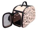Narrow Shelled Perforated Lightweight Collapsible Military Grade Transportable Designer Pet Carrier - B54PKMD