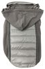 Pet Life 'Apex' Lightweight Hybrid 4-Season Stretch and Quick-Dry Dog Coat w/ Pop out Hood - Grey - X-Small