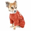 Dog Helios 'Hurricanine' Waterproof And Reflective Full Body Dog Coat Jacket W/ Heat Reflective Technology - Orange - Large
