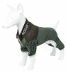 Pet Life Active 'Embarker' Heathered Performance 4-Way Stretch Two-Toned Full Body Warm Up - Green - Small