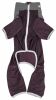 Pet Life Active 'Embarker' Heathered Performance 4-Way Stretch Two-Toned Full Body Warm Up - Brown - Small