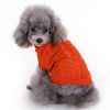 Dog Sweater Warm Pet Sweater Dog Sweaters for Small Dogs Medium Dogs Large Dogs Cute Knitted Classic Clothes Coat for Dog Puppy - X-Small - ORANGE