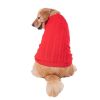 Dog Sweater Warm Pet Sweater Dog Sweaters for Small Dogs Medium Dogs Large Dogs Cute Knitted Classic Clothes Coat for Dog Puppy - 3X-Large - RED