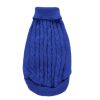 Dog Sweater Warm Pet Sweater Dog Sweaters for Small Dogs Medium Dogs Large Dogs Cute Knitted Classic Clothes Coat for Dog Puppy - XX-Large - ROYAL BLU