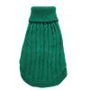 Dog Sweater Warm Pet Sweater Dog Sweaters for Small Dogs Medium Dogs Large Dogs Cute Knitted Classic Clothes Coat for Dog Puppy - X-Small - GREEN