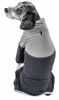 Pet Life Active 'Embarker' Heathered Performance 4-Way Stretch Two-Toned Full Body Warm Up - Black - Small