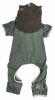 Pet Life Active 'Embarker' Heathered Performance 4-Way Stretch Two-Toned Full Body Warm Up - Green - Small