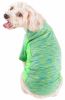 Pet Life Active 'Warf Speed' Heathered Ultra-Stretch Sporty Performance Dog T-Shirt - Green - Small