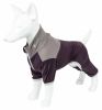 Pet Life Active 'Embarker' Heathered Performance 4-Way Stretch Two-Toned Full Body Warm Up - Brown - Small