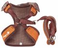 Pet Life Luxe 'Pawsh' 2-In-1 Mesh Reversed Adjustable Dog Harness-Leash W/ Fashion Bowtie - Small