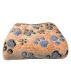 Soft and Fluffy High Quality Pet Blanket Cute Cartoon Pattern Pet Mat Warm and Comfortable Blanket for Cat and Dogs Pet Supplies - Brown - For kittens