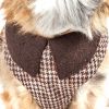 Pet Life Luxe 'Houndsome' 2-In-1 Mesh Reversible Plaided Collared Adjustable Dog Harness-Leash - Medium