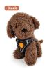 Small Dog Harness Puppy Harness and Leash Set with Reflective Strip for Small Dog Breeds - Black - S