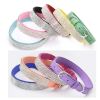 Dog Collar Crystal Glitter Rhinestone Pet Collars Zinc Alloy Buckle Collar For Small Medium Dogs Cats Chihuahua Pug Dog Collar - Red - XS