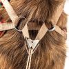 Pet Life Luxe 'Dapperbone' 2-In-1 Mesh Reversed Adjustable Dog Harness-Leash W/ Fashion Bowtie - Small
