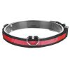 LED Dog Collar USB Rechargeable Adjustable Dog Safety Collar Night Safety Flashing Luminous Light up Collar - Red - L