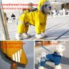Small dog raincoat; body full surrounding; waterproof poncho pet clothes; with tow holes in the back - Rose red - 2XL (recommended weight is 11-15kg)