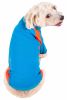 Pet Life Active 'Barko Pawlo' Relax-Stretch Wick-Proof Performance Dog Polo T-Shirt - Blue - Small