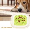 ABS Creative Dog Cat Feeders Anti Choke Food Separate Bowl Non-toxic Pet Plate Kitten Puppy Slow Eating Accessories - Rose Red