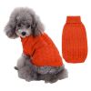 Dog Sweater Warm Pet Sweater Dog Sweaters for Small Dogs Medium Dogs Large Dogs Cute Knitted Classic Clothes Coat for Dog Puppy - Medium - ORANGE