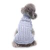 Dog Sweater Warm Pet Sweater Dog Sweaters for Small Dogs Medium Dogs Large Dogs Cute Knitted Classic Clothes Coat for Dog Puppy - X-Small - GREY