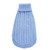Dog Sweater Warm Pet Sweater Dog Sweaters for Small Dogs Medium Dogs Large Dogs Cute Knitted Classic Clothes Coat for Dog Puppy - XX-Large - LIGHT BLU
