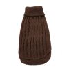 Dog Sweater Warm Pet Sweater Dog Sweaters for Small Dogs Medium Dogs Large Dogs Cute Knitted Classic Clothes Coat for Dog Puppy - Medium - BROWN