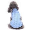 Dog Sweater Warm Pet Sweater Dog Sweaters for Small Dogs Medium Dogs Large Dogs Cute Knitted Classic Clothes Coat for Dog Puppy - Medium - LIGHT BLUE