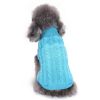 Dog Sweater Warm Pet Sweater Dog Sweaters for Small Dogs Medium Dogs Large Dogs Cute Knitted Classic Clothes Coat for Dog Puppy - Large - BLUE