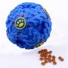 Pet Dog Squeaker Missing Food Ball Squeak Puppy Big Dog Puzzle Training Toys for Dogs French Bulldog Pug Balls Pets Accessories - blue - 9.5cm