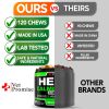 Hemp Calming Chews for Dogs with Anxiety and Stress Dog Calming Treats Dog Anxiety Relief Melatonin for Dogs Hemp Oil for Dogs 120 Treats - Vet Promis