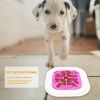 ABS Creative Dog Cat Feeders Anti Choke Food Separate Bowl Non-toxic Pet Plate Kitten Puppy Slow Eating Accessories - Rose Red