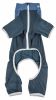 Pet Life Active 'Embarker' Heathered Performance 4-Way Stretch Two-Toned Full Body Warm Up - Teal - Medium