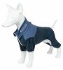 Pet Life Active 'Embarker' Heathered Performance 4-Way Stretch Two-Toned Full Body Warm Up - Teal - X-Large