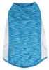 Pet Life Active 'Warf Speed' Heathered Ultra-Stretch Sporty Performance Dog T-Shirt - Blue - X-Small