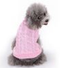 Dog Sweater Warm Pet Sweater Dog Sweaters for Small Dogs Medium Dogs Large Dogs Cute Knitted Classic Clothes Coat for Dog Puppy - XX-Large - PINK