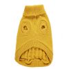 Dog Sweater Warm Pet Sweater Dog Sweaters for Small Dogs Medium Dogs Large Dogs Cute Knitted Classic Clothes Coat for Dog Puppy - Small - YELLOW