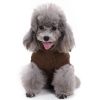Dog Sweater Warm Pet Sweater Dog Sweaters for Small Dogs Medium Dogs Large Dogs Cute Knitted Classic Clothes Coat for Dog Puppy - XX-Large - BROWN
