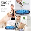 Adjustable Snuffle Foraging mat Dog Mental Puzzle Interactive Stimulation Toys for Smell Training and Slow Eating Stress Relief for Feeding Dog - Pet