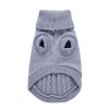 Dog Sweater Warm Pet Sweater Dog Sweaters for Small Dogs Medium Dogs Large Dogs Cute Knitted Classic Clothes Coat for Dog Puppy - X-Small - GREY