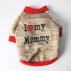Letter Print Pet Sweater For Dog & Cat; Warm Dog Sweater Soft Cat Sweatshirt; Winter Pet Apparel - Earth-Yellow - XS