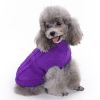 Dog Sweater Warm Pet Sweater Dog Sweaters for Small Dogs Medium Dogs Large Dogs Cute Knitted Classic Clothes Coat for Dog Puppy - X-Small - PURPLE