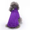 Dog Sweater Warm Pet Sweater Dog Sweaters for Small Dogs Medium Dogs Large Dogs Cute Knitted Classic Clothes Coat for Dog Puppy - 3X-Large - PURPLE